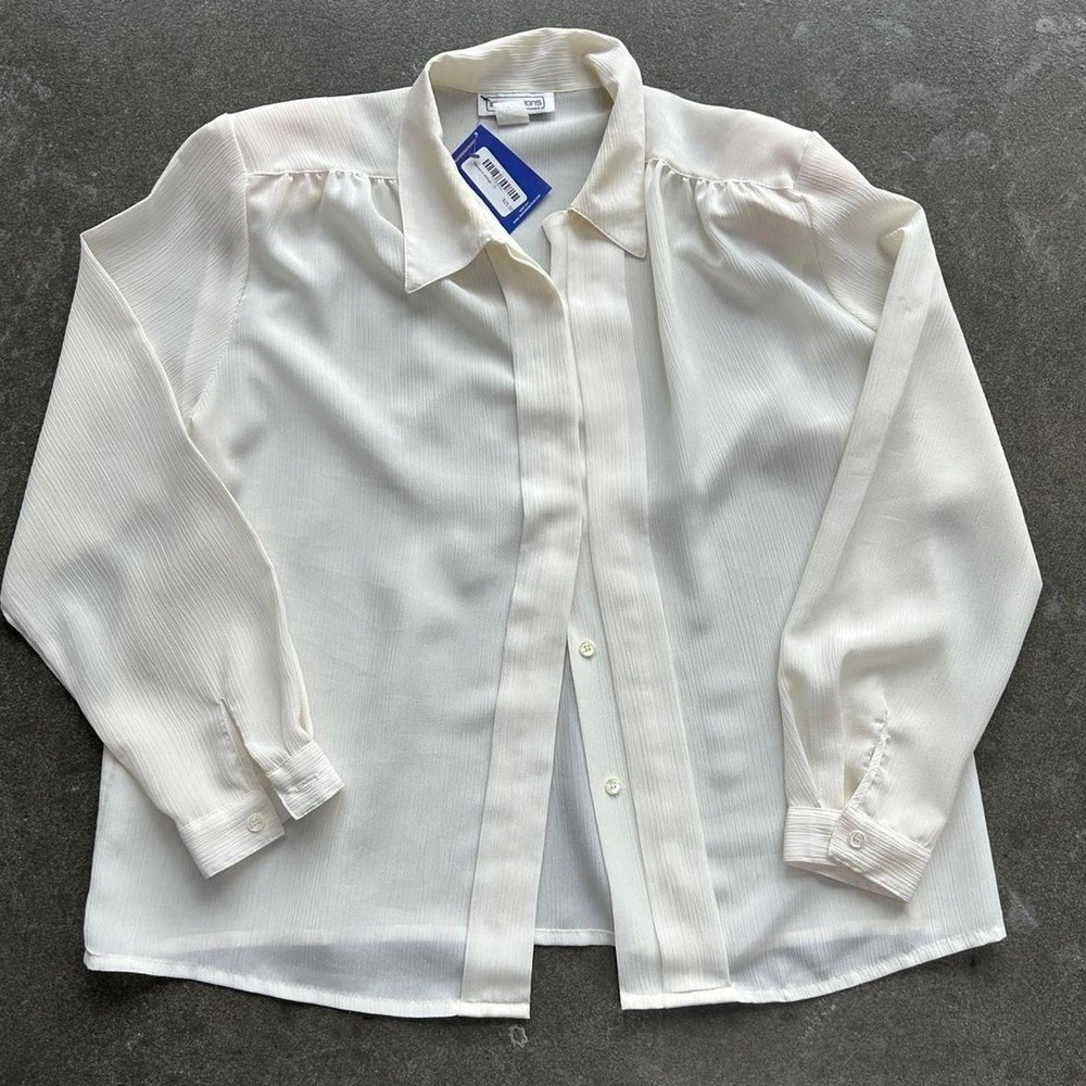 Vintage Impressions Of California Size 18 Medium Made In Usa Button Up Blouse